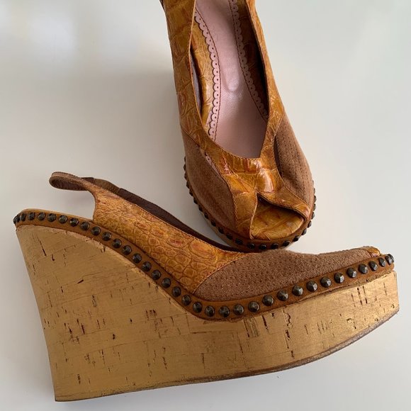 John Galliano Platform Slingback in good condition, size 8 - Picture 4 of 9